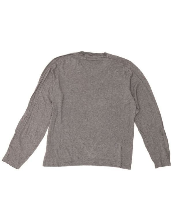 Marks & Spencer Haut Autograph Homme Manches Longues Gris Moyen Coton