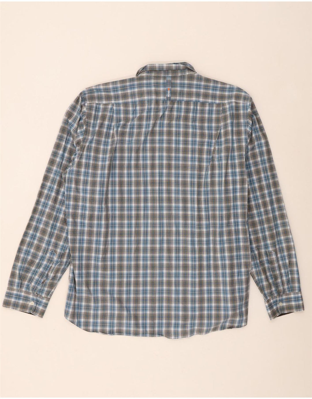 Hugo Boss Chemise Homme 2XL Bleu Carreaux Coton