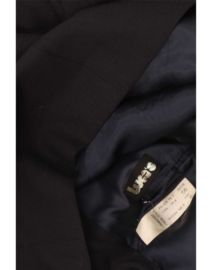 Veste Blazer Double Boutonnage Vintage Homme IT 56 3XL Polyester Noir