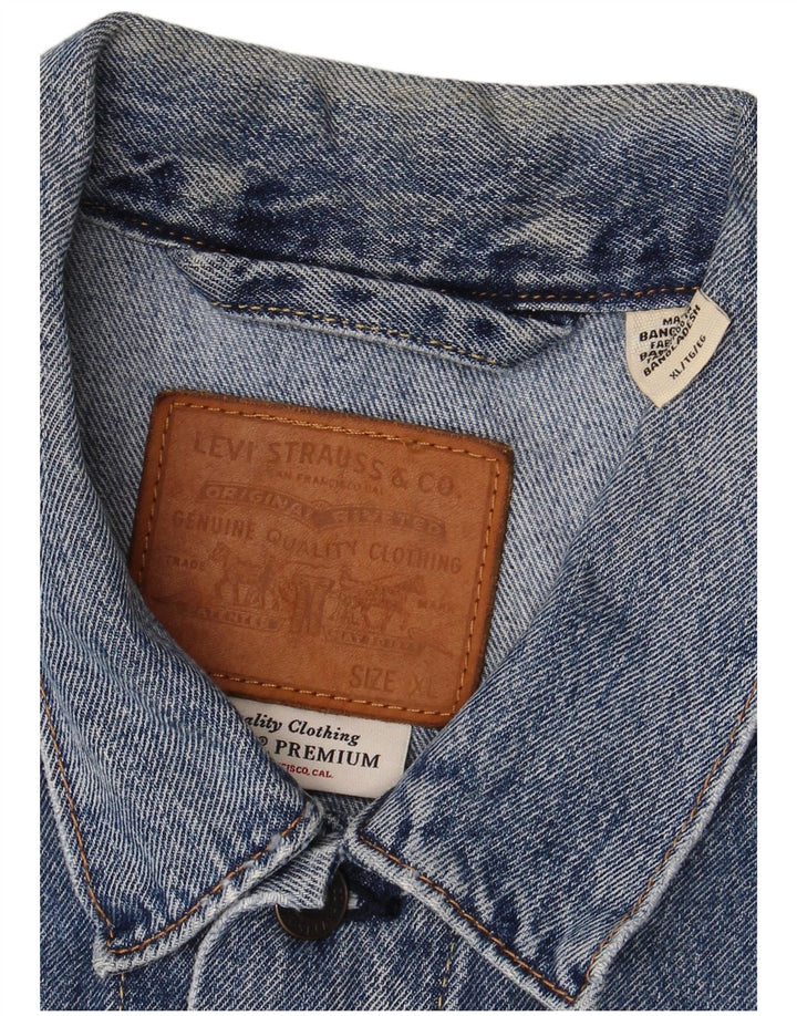 Levi's Veste en Jean Homme UK 42 XL Bleu Coton