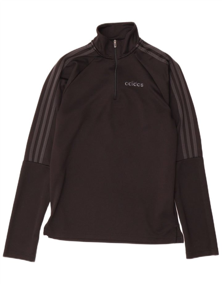 ADIDAS Haut de survêtement Aeroready pour homme avec col zippé Noir Taille S