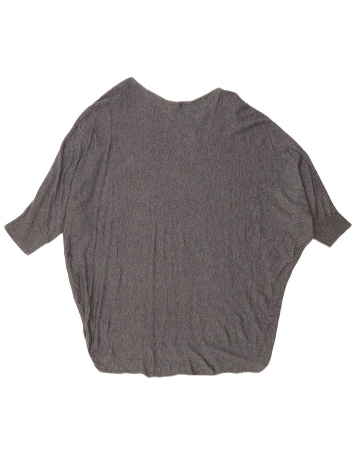 Phase Eight Pull surdimensionné à col bateau pour femme UK 16 Large Gris