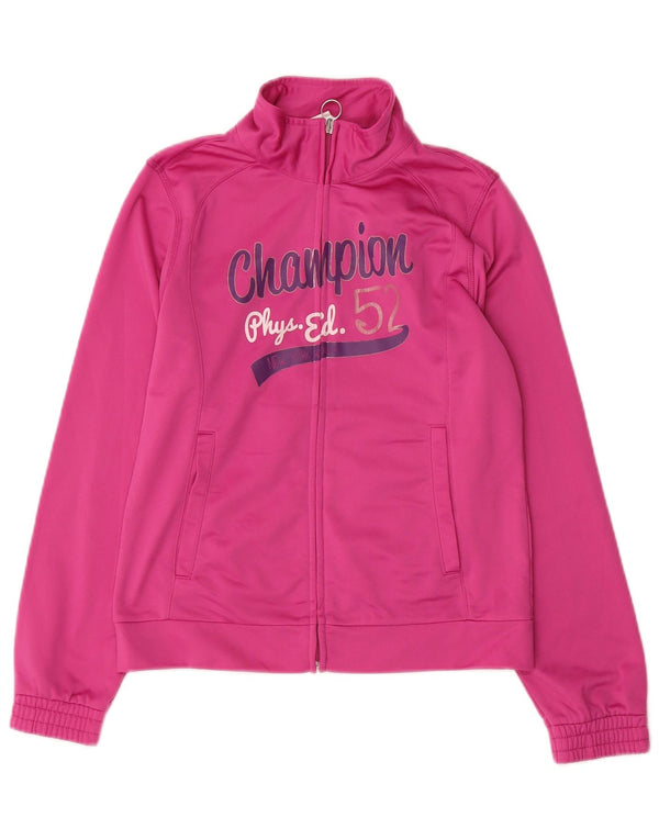 CHAMPION Veste de Survêtement Graphique Fille 11-12 Ans Grand Rose