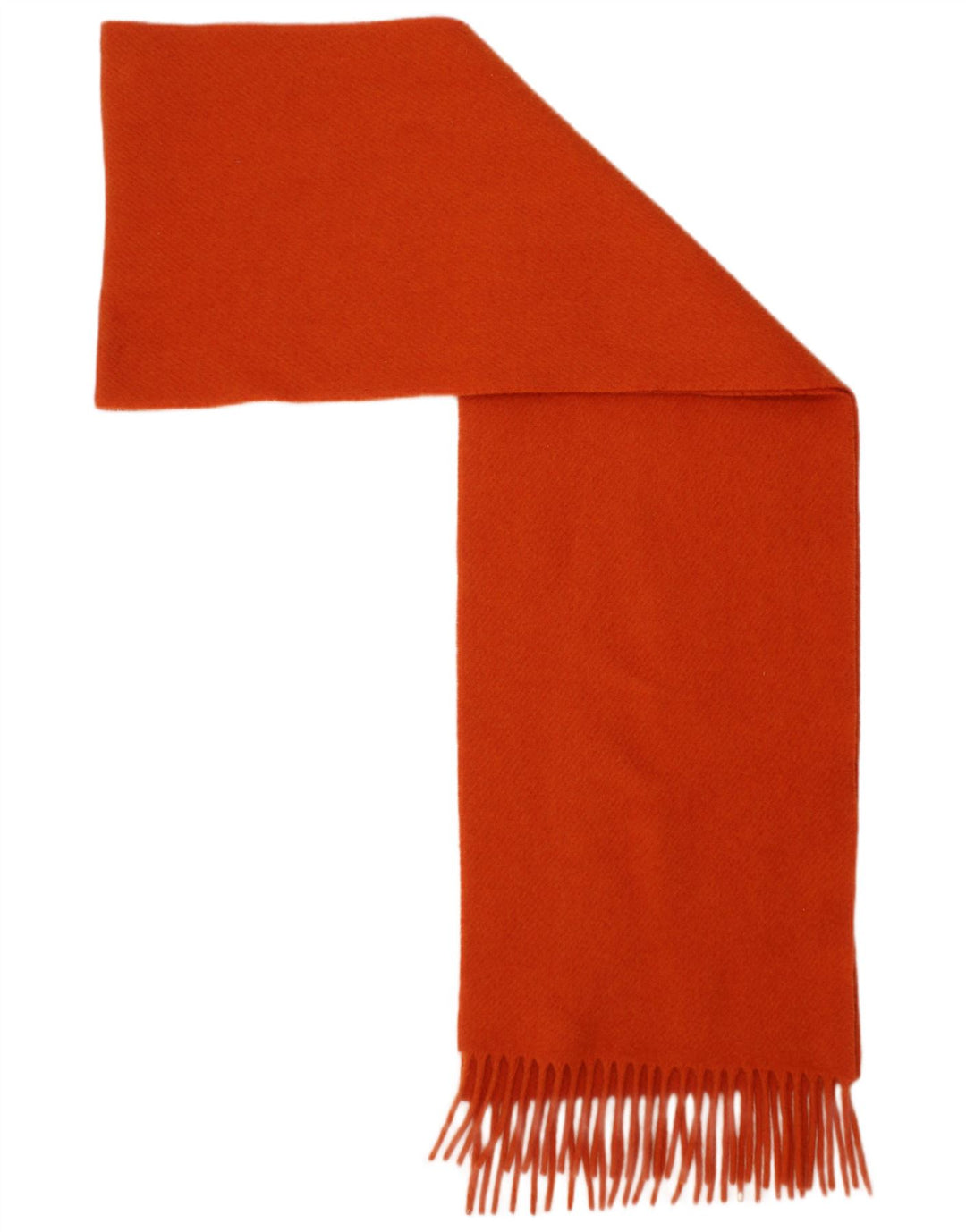 John Hanly Écharpe rectangulaire pour homme Taille unique Orange Laine d'agneau