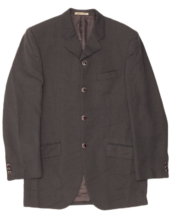 Carlo Pignatelli Veste blazer longue à 4 boutons pour homme IT 48 Gris moyen