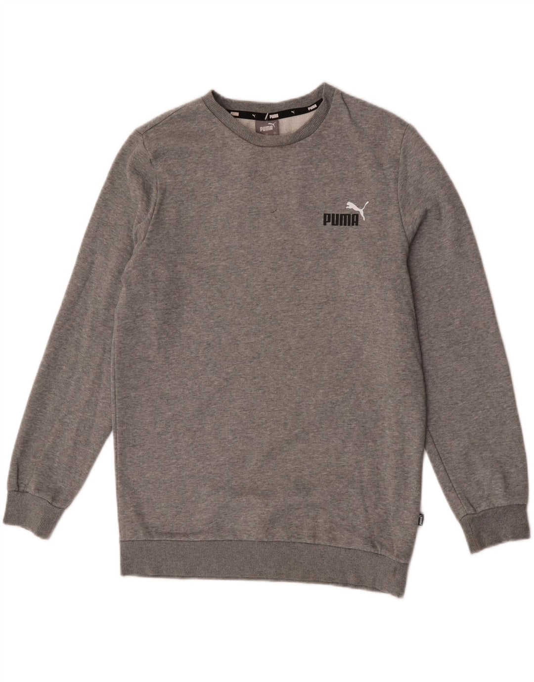 Puma Sweatshirt Jumper Small Gris Moucheté Homme
