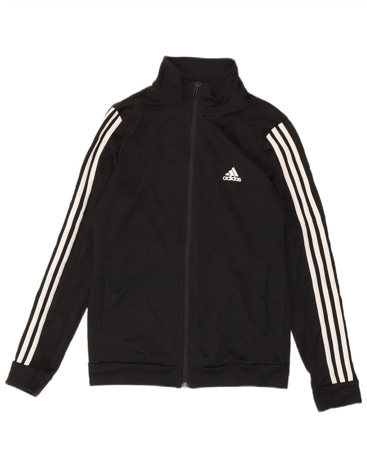 Adidas Veste de survêtement pour femme UK 8/10 Petit Noir Polyester
