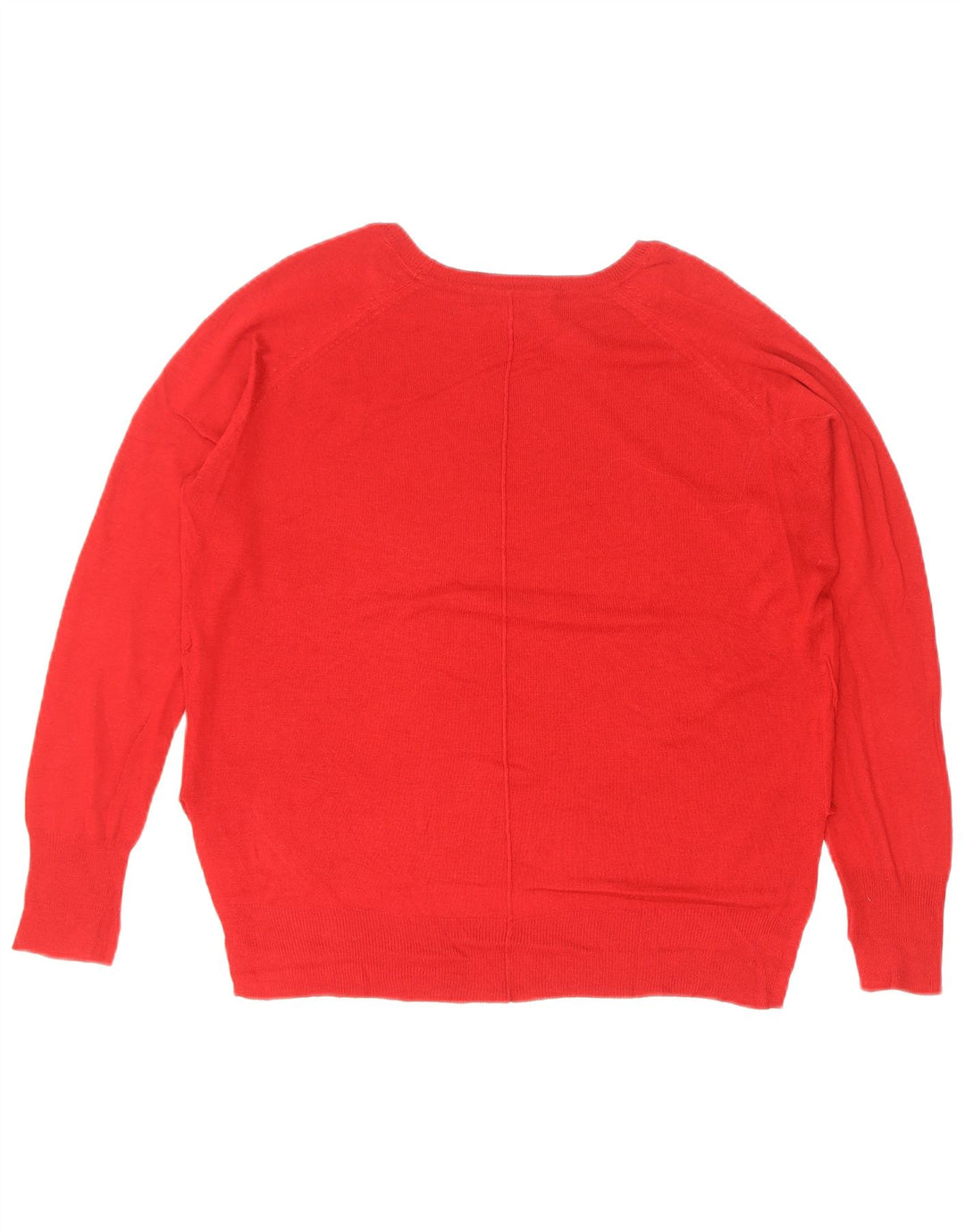 Zara Pull surdimensionné à col bateau pour femme UK 10 Petit Rouge