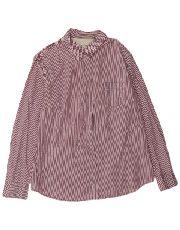 Max Mara Chemise week-end pour femme UK 16 Grandes rayures roses