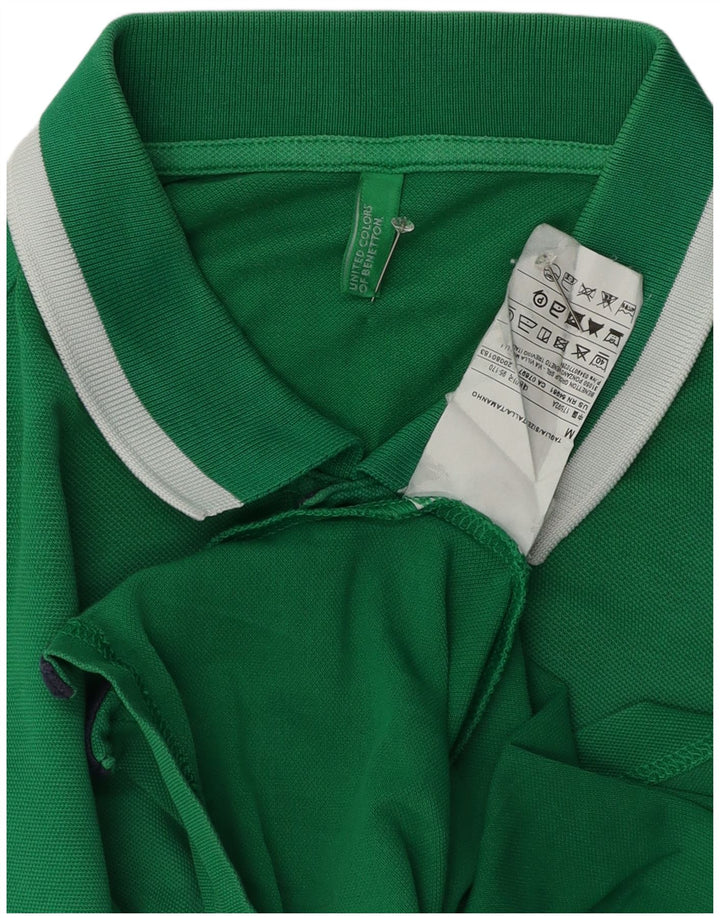 Benetton Polo Homme Vert Moyen Coton