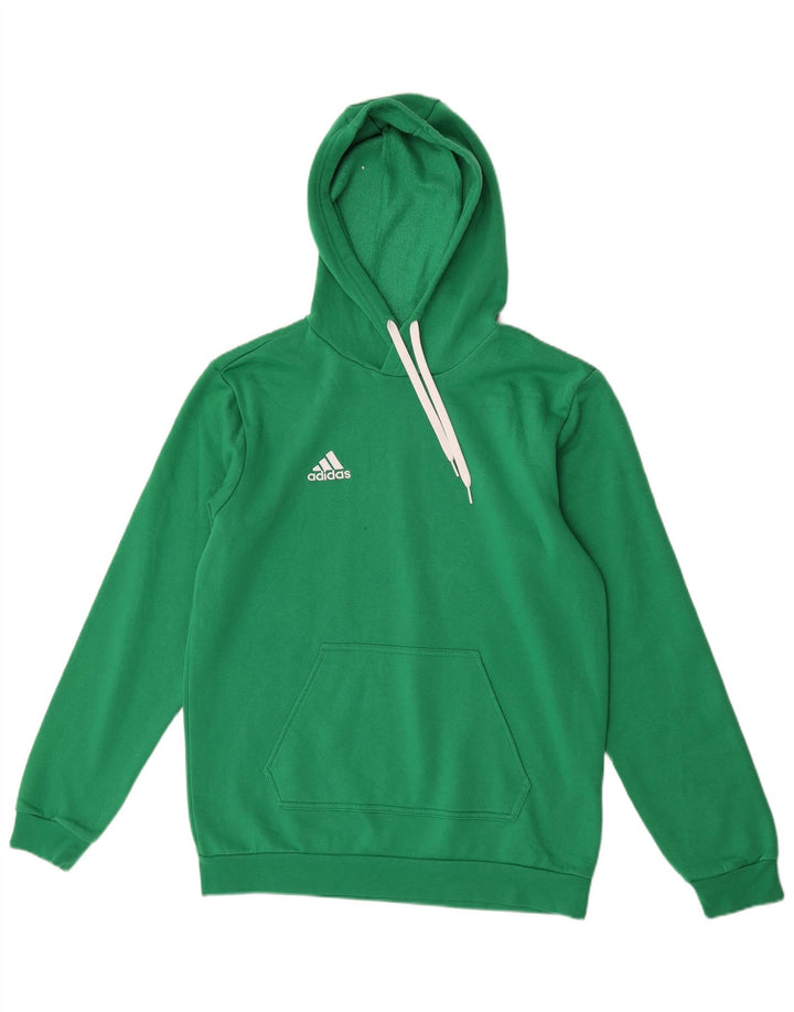 Adidas Pull à capuche pour homme en coton vert moyen