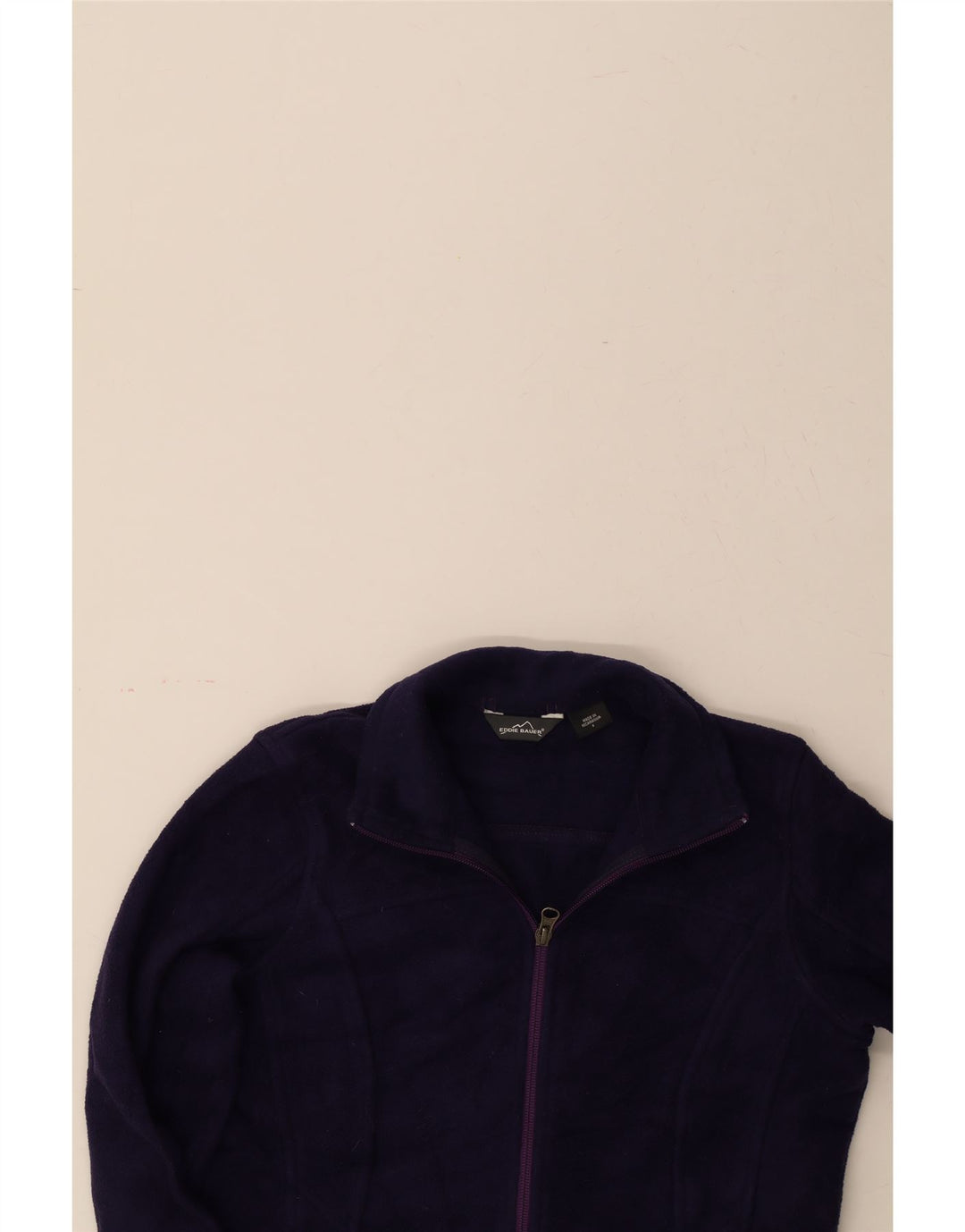 EDDIE BAUER Womens Fleece Jacket UK 10 Small Purple Polyester Vintage Eddie Bauer and Second-Hand Eddie Bauer from Messina Hembry 