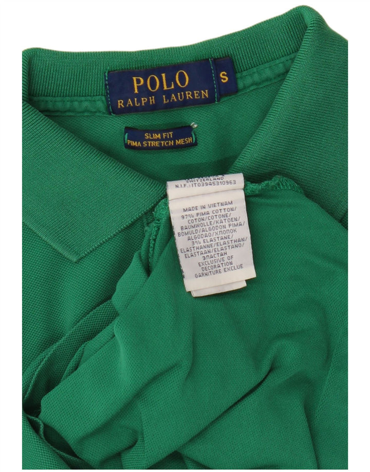 POLO RALPH LAUREN Polo Slim Fit Homme Petit Vert Coton
