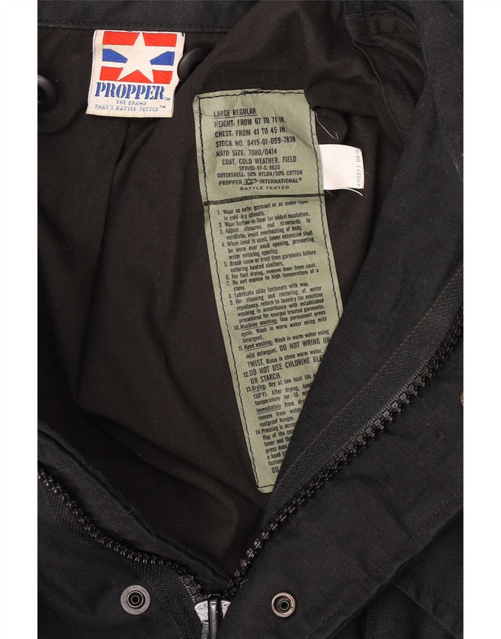 Propper Veste militaire pour homme UK 40 Large Noir Nylon