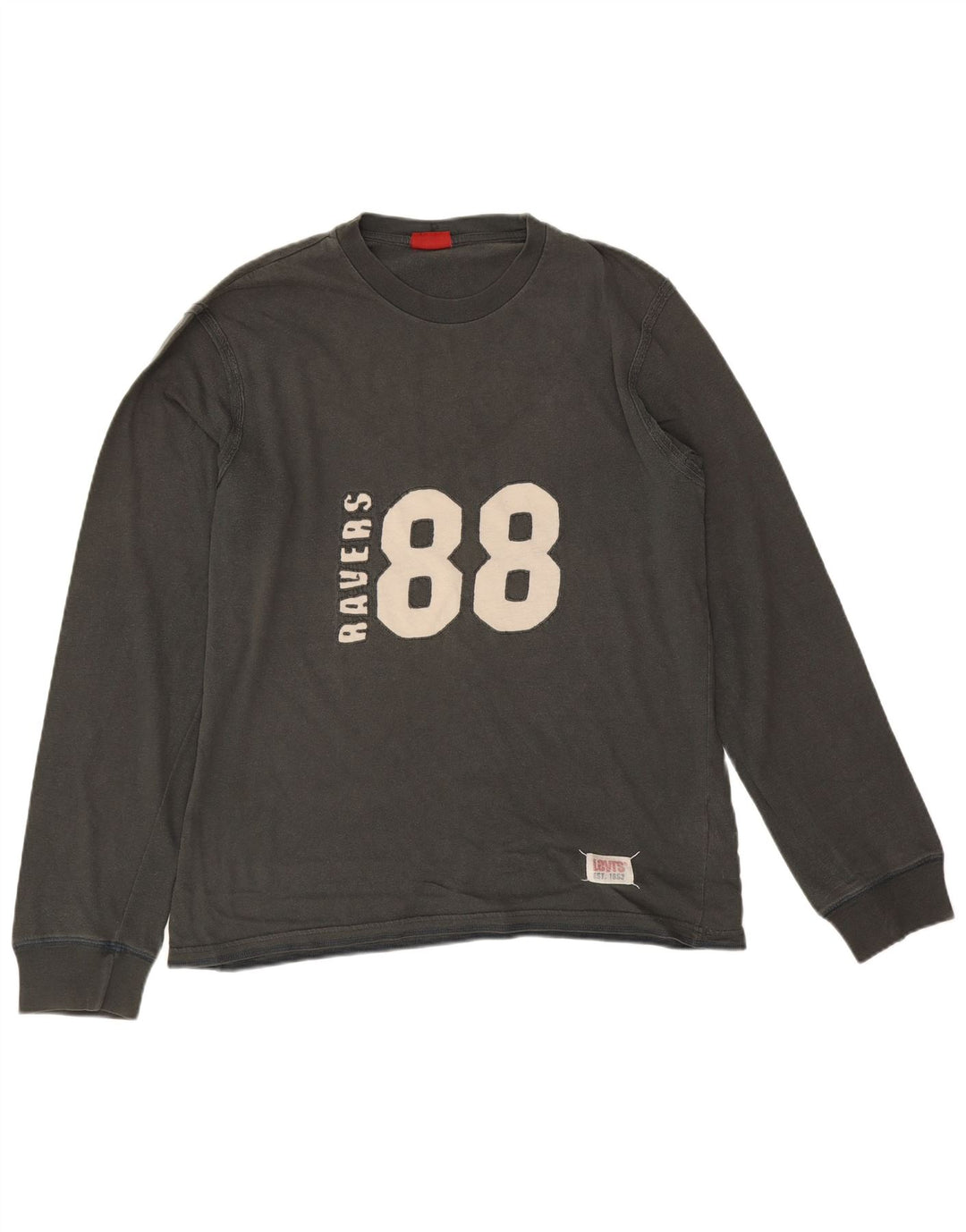 Levi's Haut Graphique à Manches Longues Homme Gris Coton Large