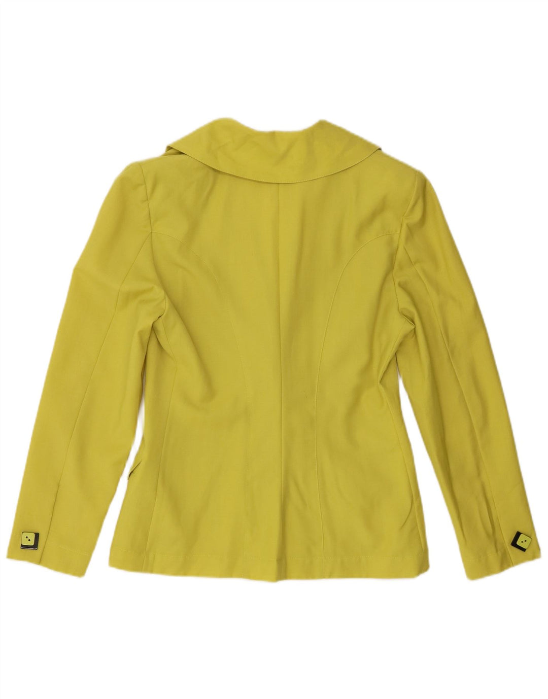 Carla G Veste blazer à 3 boutons pour femme UK 10 Petit Jaune
