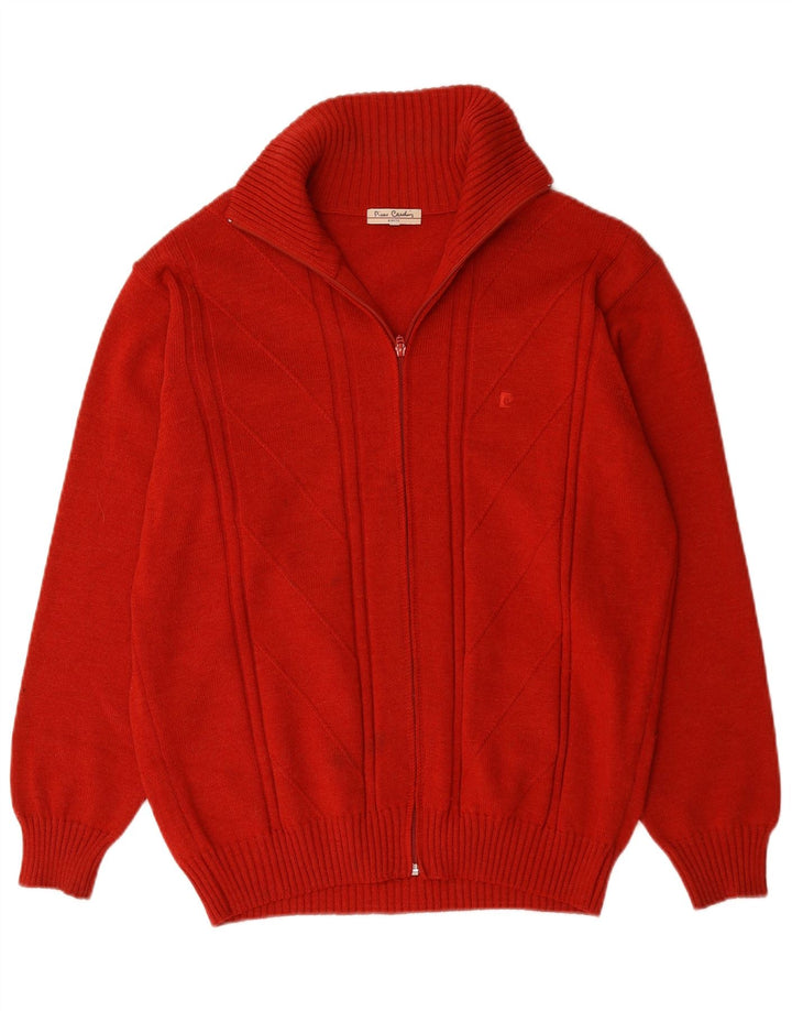 Pierre Cardin Pull Cardigan Homme Grande Laine Rouge