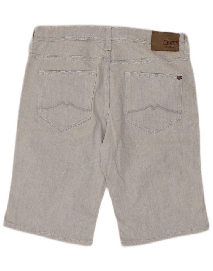 Mustang Short en jean pour homme W35 en coton à rayures bleues