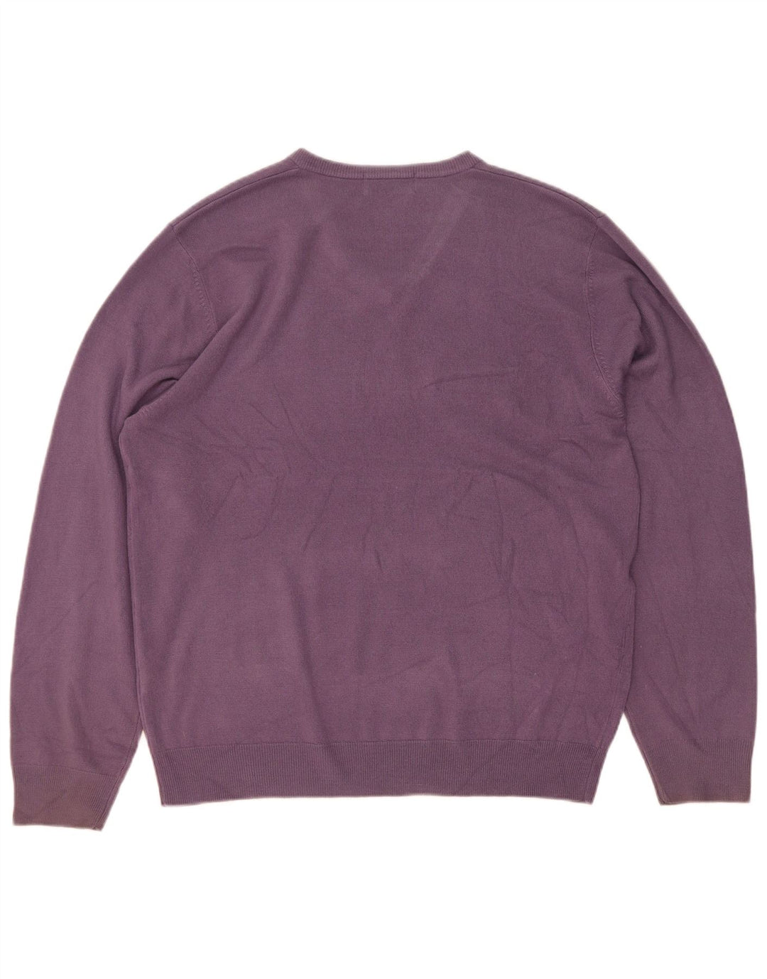 Marks & Spencer Pull à col en V Blue Harbor pour hommes, grand violet