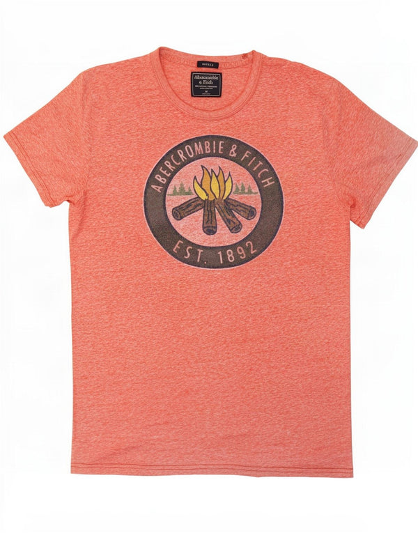 Abercrombie & Fitch Haut Muscle Graphic T-Shirt Homme Rose Moyen Moucheté
