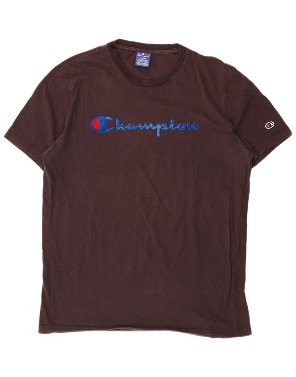 Champion T-Shirt Graphique Homme Grand Marron