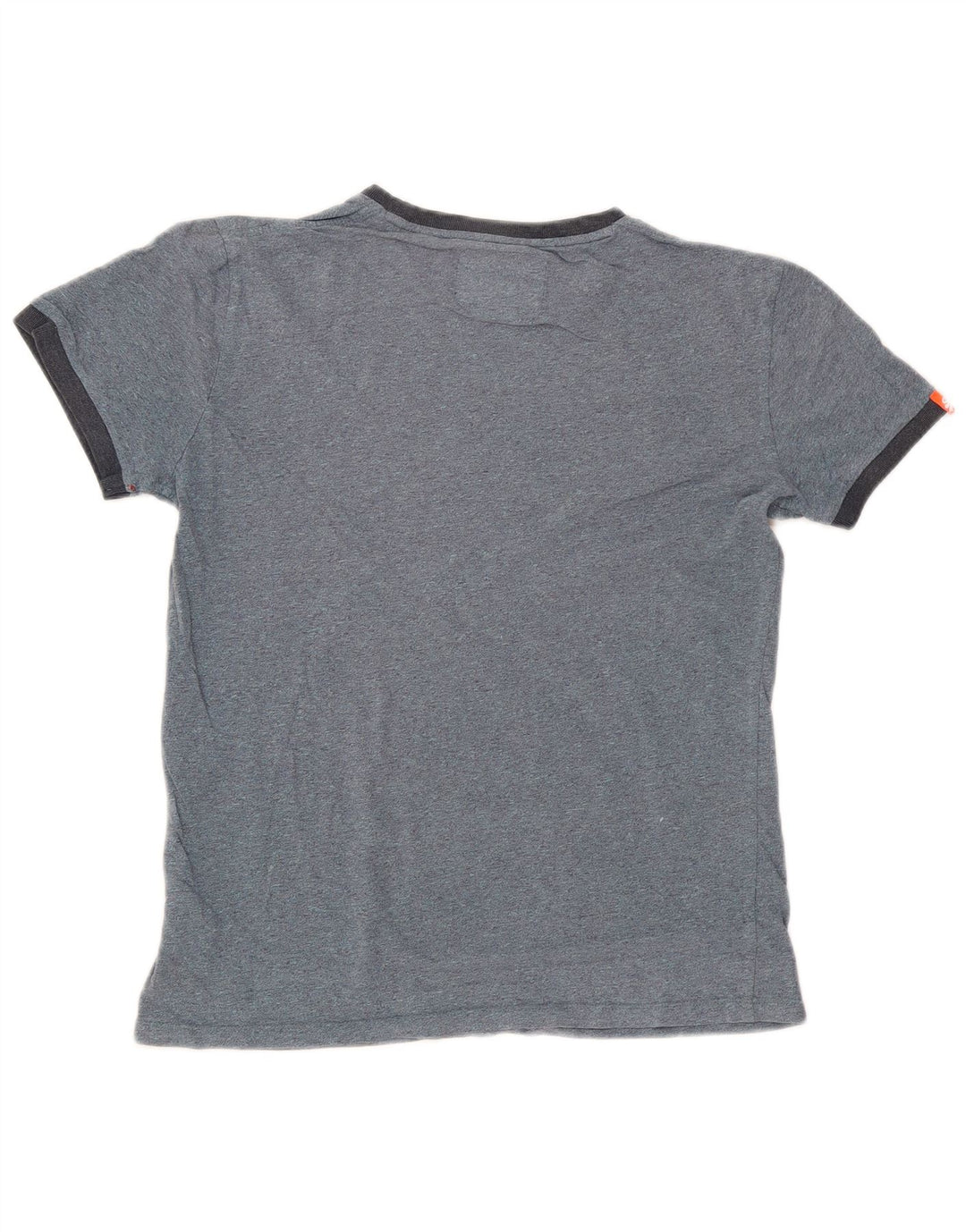 Superdry Homme T-Shirt Top Petit Bleu Marine Coton