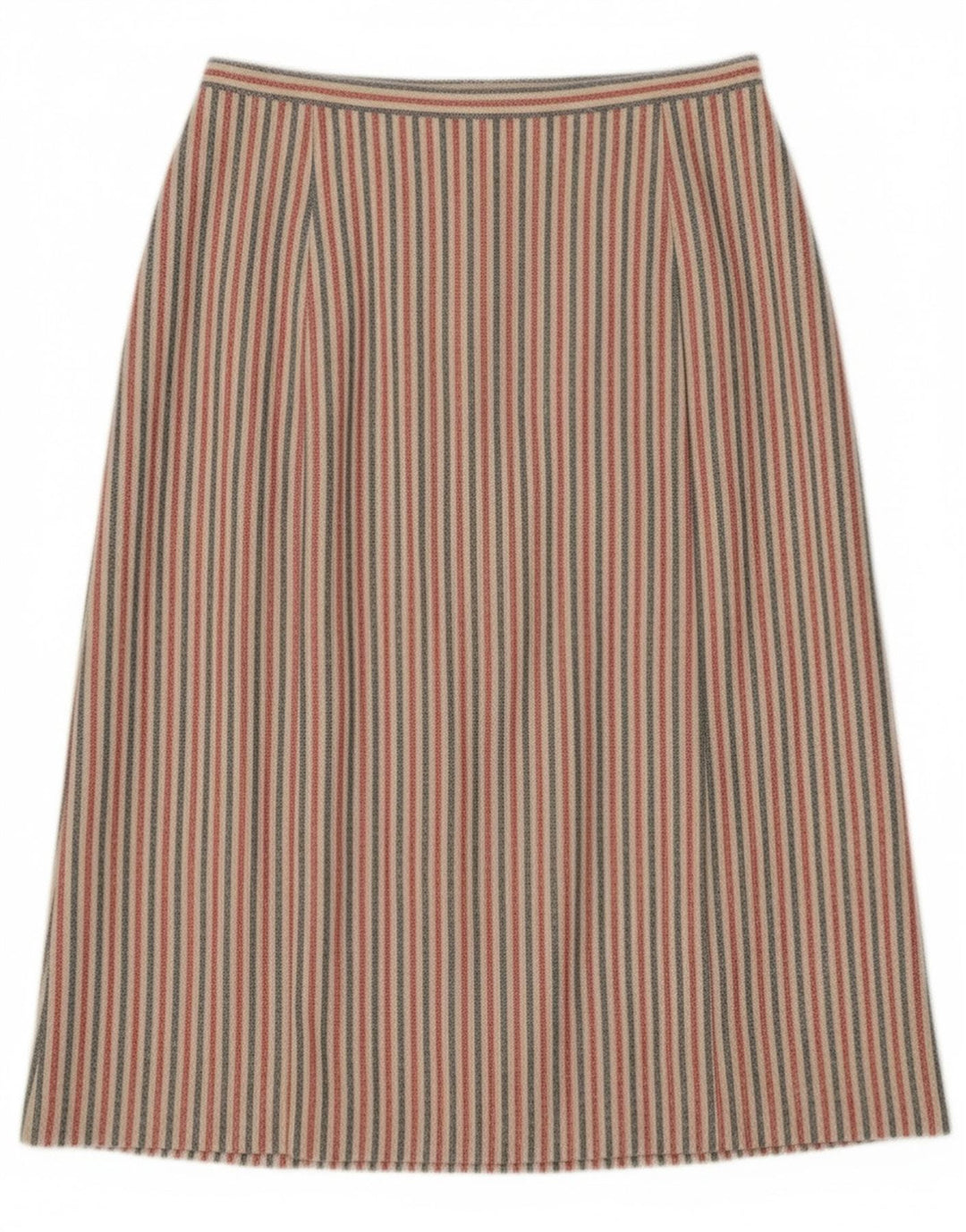 jupe midi vintage femme W27 petite rayée multicolore