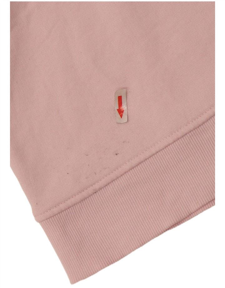 Zara Sweat-shirt surdimensionné pour femme UK 16 Grand coton rose