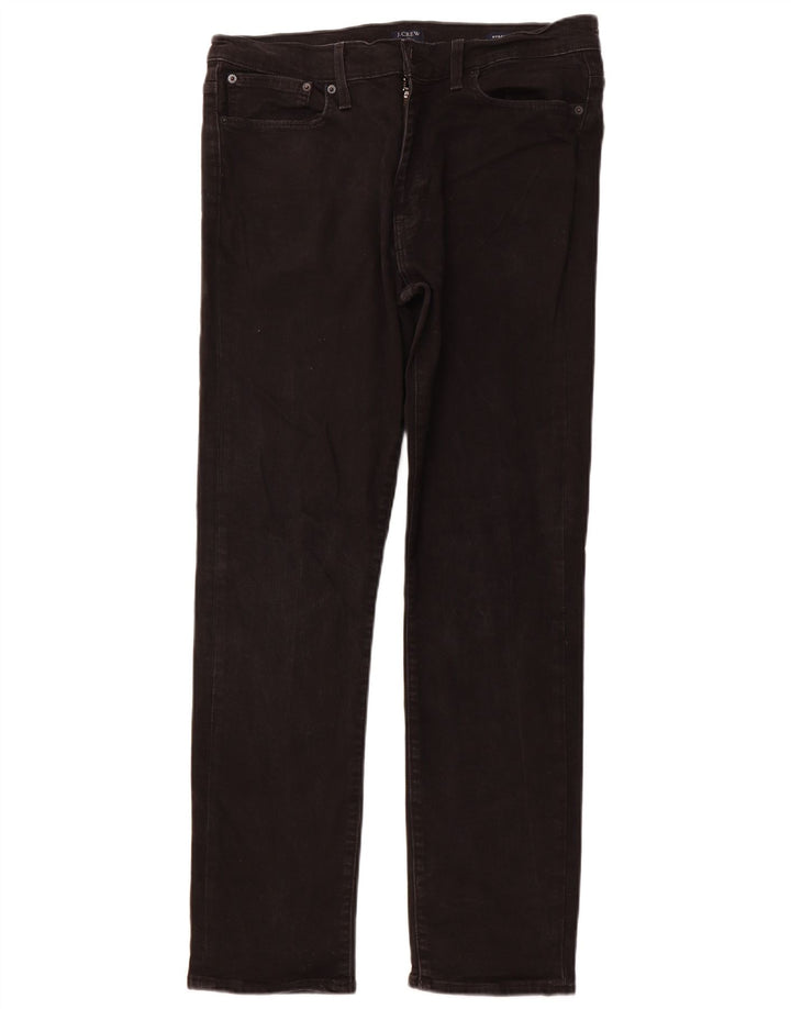 J. CREW Jean Droit Flex Homme W34 L32 Coton Noir