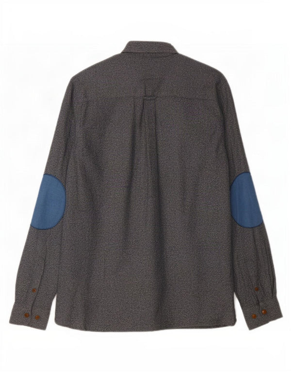 Carhartt Chemise de travail coupe régulière pour homme en coton moucheté bleu marine moyen