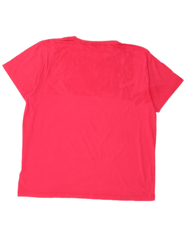 Gant Hommes Regular T-Shirt Top 3XL Rose Coton