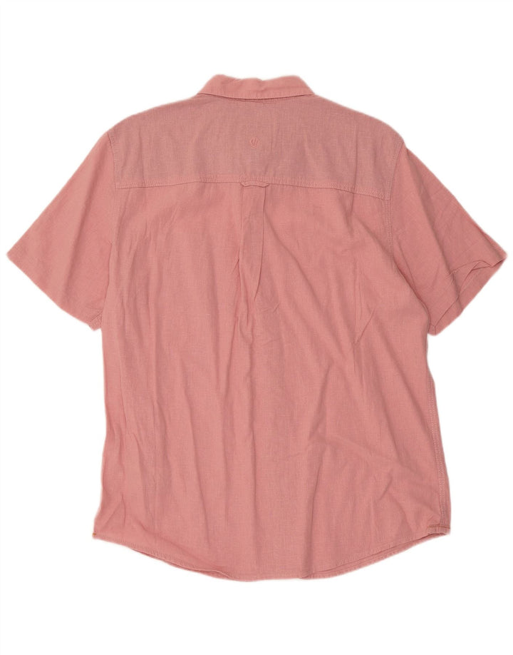 Chemise à Manches Courtes Homme Fat Face Lin Rose Moyen
