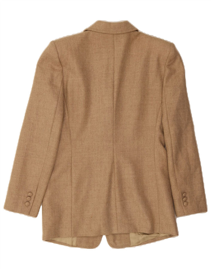 EMPORIO ARMANI Womens 3 Button Blazer Jacket IT 44 Medium Beige Vintage Emporio Armani and Second-Hand Emporio Armani from Messina Hembry 