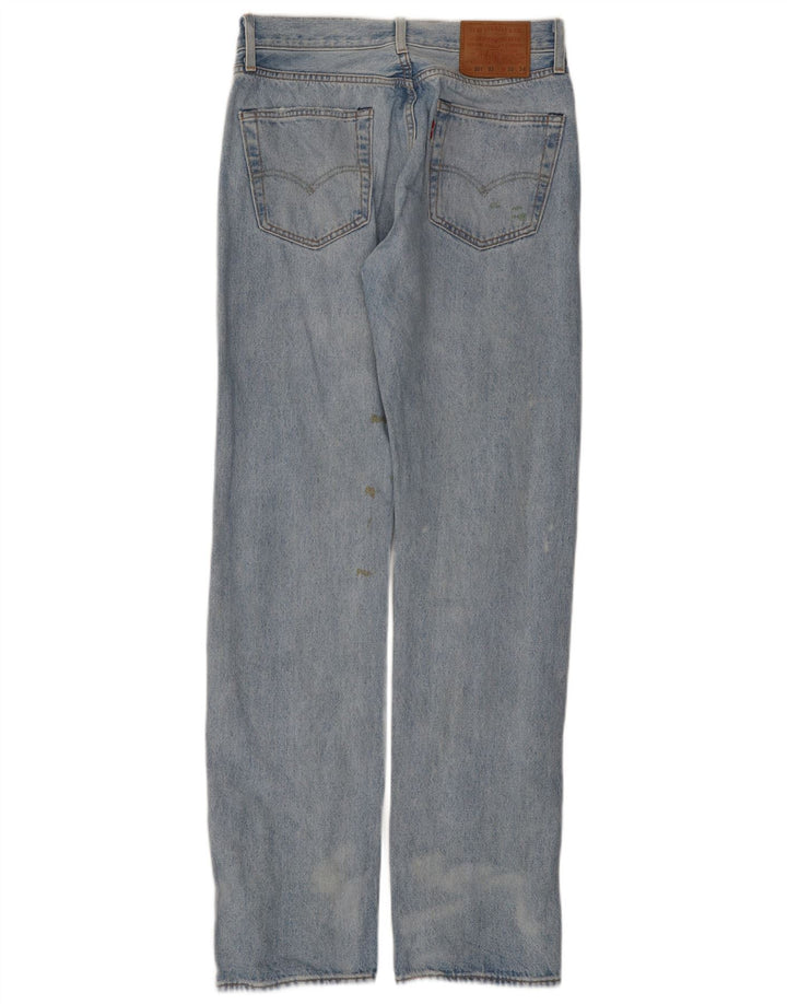 Levi's Jean Droit 501 Vieilli Homme W30 L34 Bleu Coton