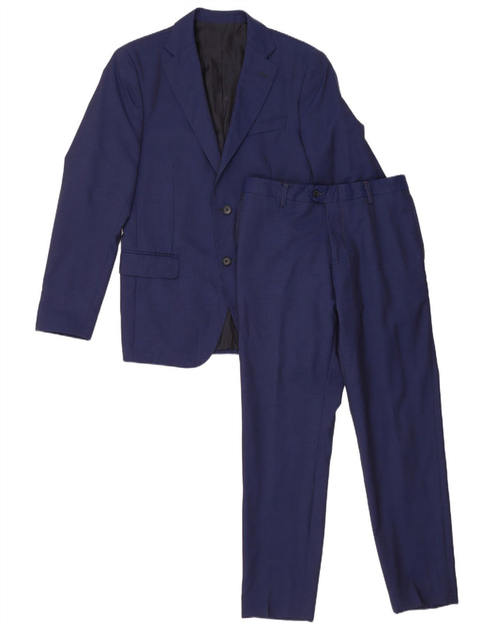 Ermenegildo Zegna Costume 2 pièces pour homme IT 48 Medium W28 L28 Bleu marine classique