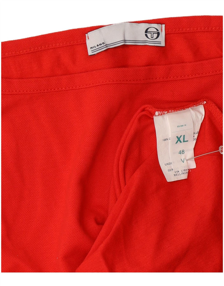 Sergio Tacchini Débardeur Femme UK 18 XL Coton Rouge