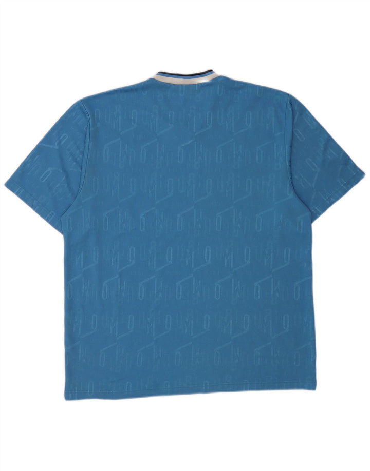 Umbro T-Shirt Homme Top XL Bleu Géométrique Polyester