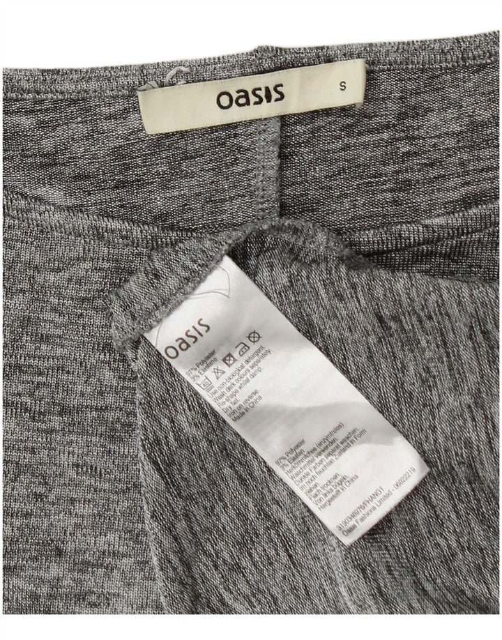 Oasis T-Shirt Oversize Femme UK 10 Petit Gris Moucheté Polyester