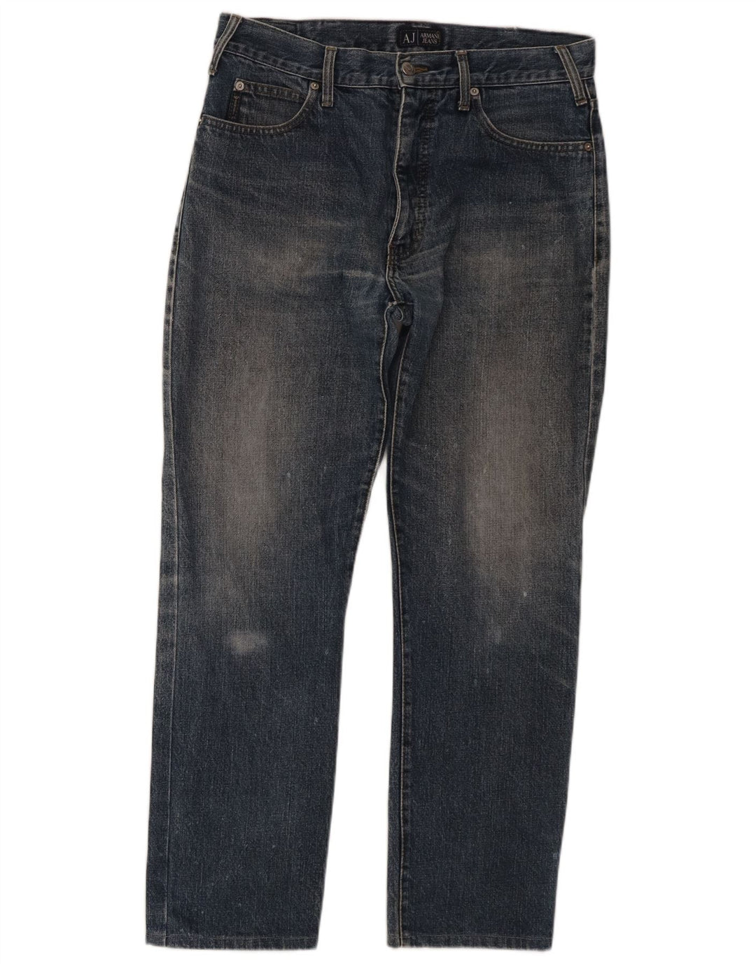 Armani Jean droit homme W34 L28 bleu marine coton