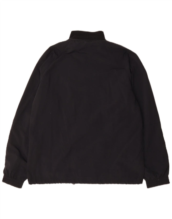 Asics Veste de survêtement pour homme Large Noir Colorblock Polyamide