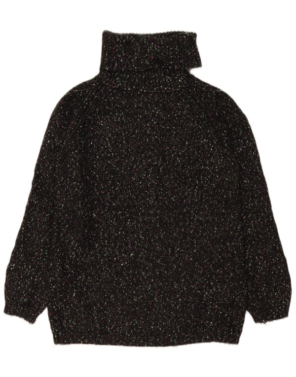 Marks & Spencer Pull col roulé pour femme UK 10 Petit Noir Moucheté
