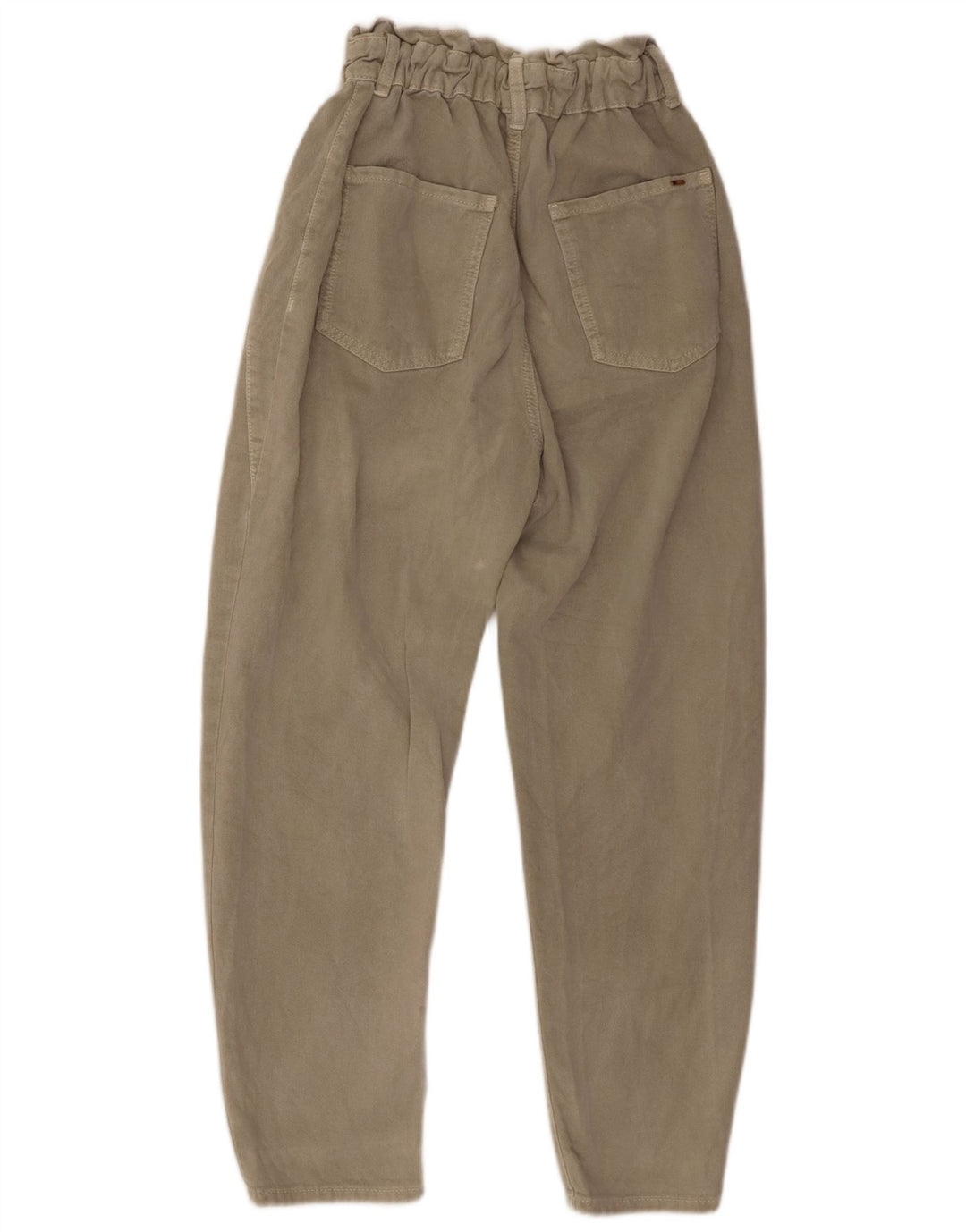 ZARA Pantalon décontracté taille haute fuselé pour femme EU 36 XS W26 L26 Gris