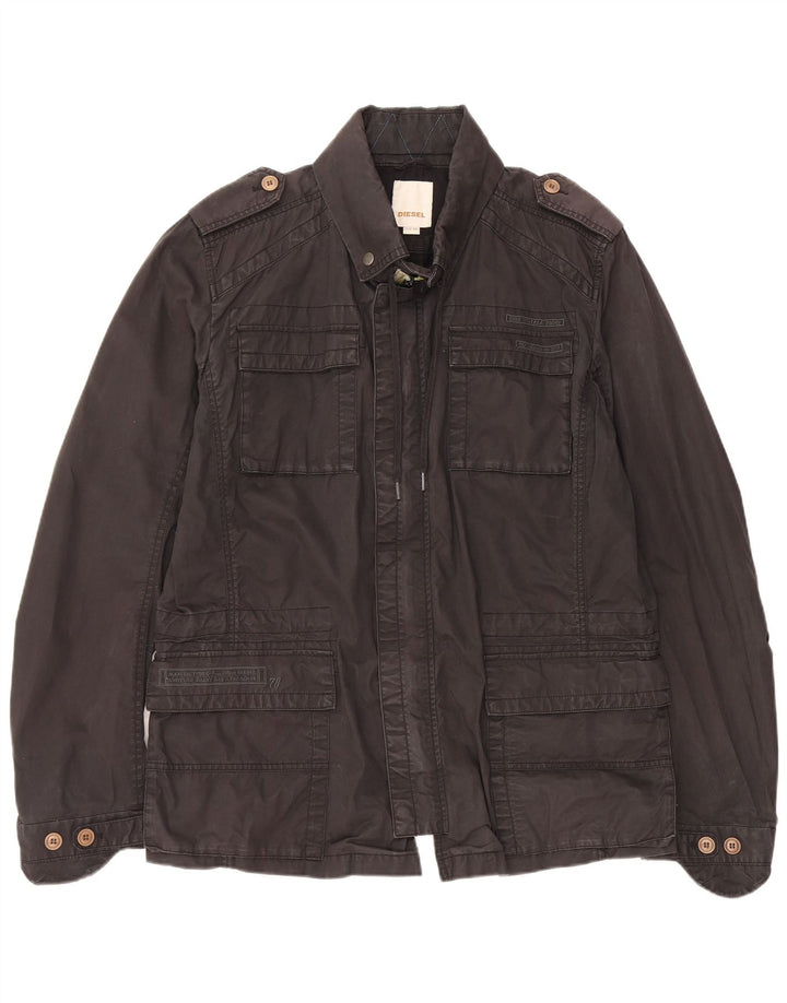 DIESEL Veste Militaire Homme UK 44 2XL Noir Coton