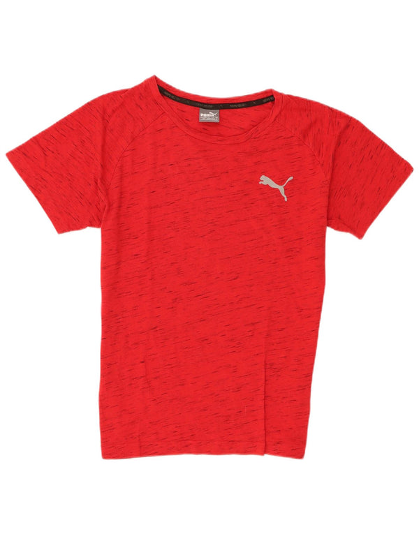 Puma T-Shirt Homme Rouge Moucheté Coton