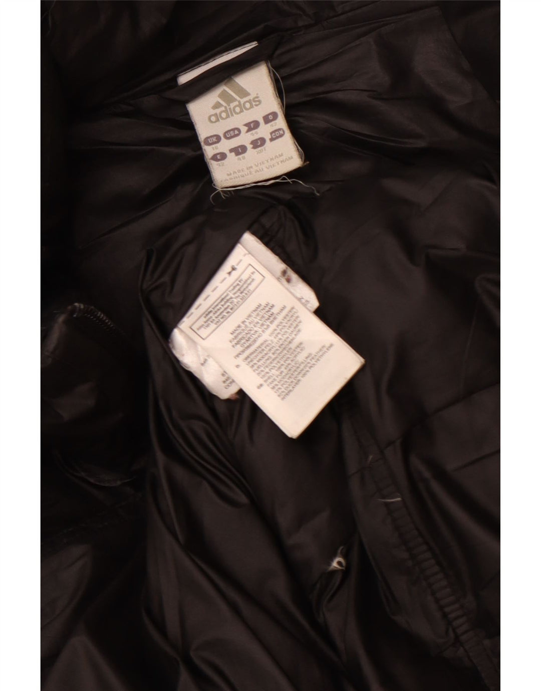 Adidas Veste rembourrée pour femme UK 16 Large Noir Polyester