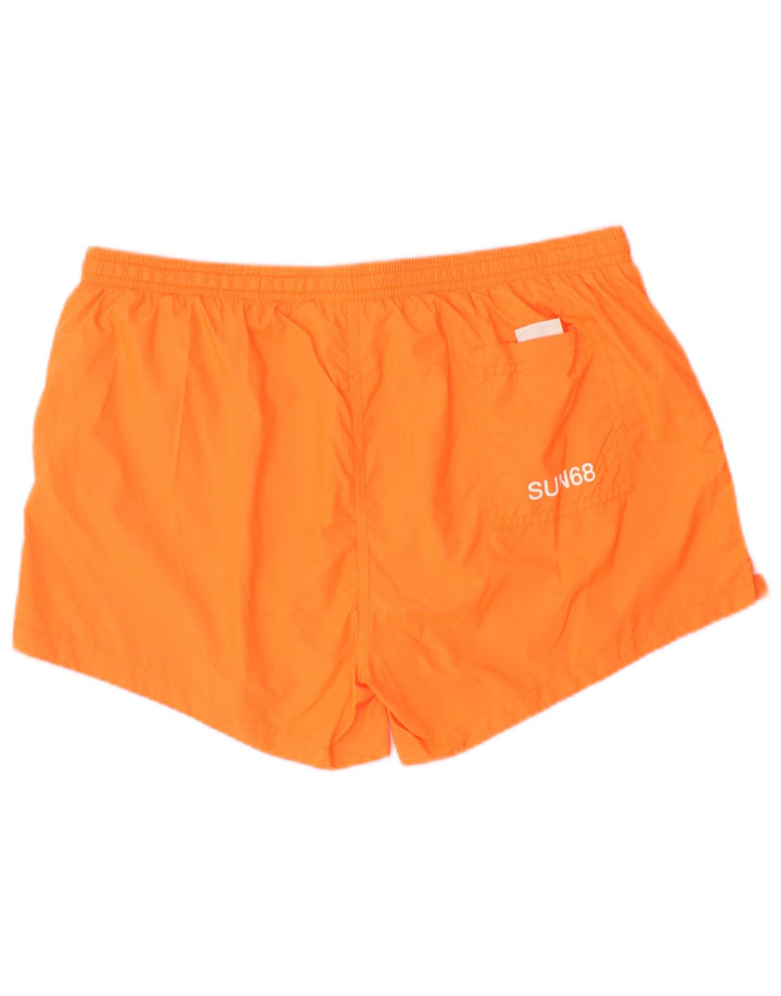 Sun68 Short de bain XL pour homme Orange Colourblock