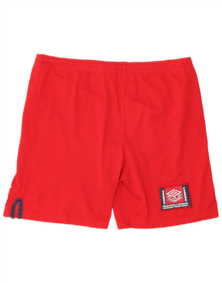 Umbro Short de Sport Homme Rouge Large