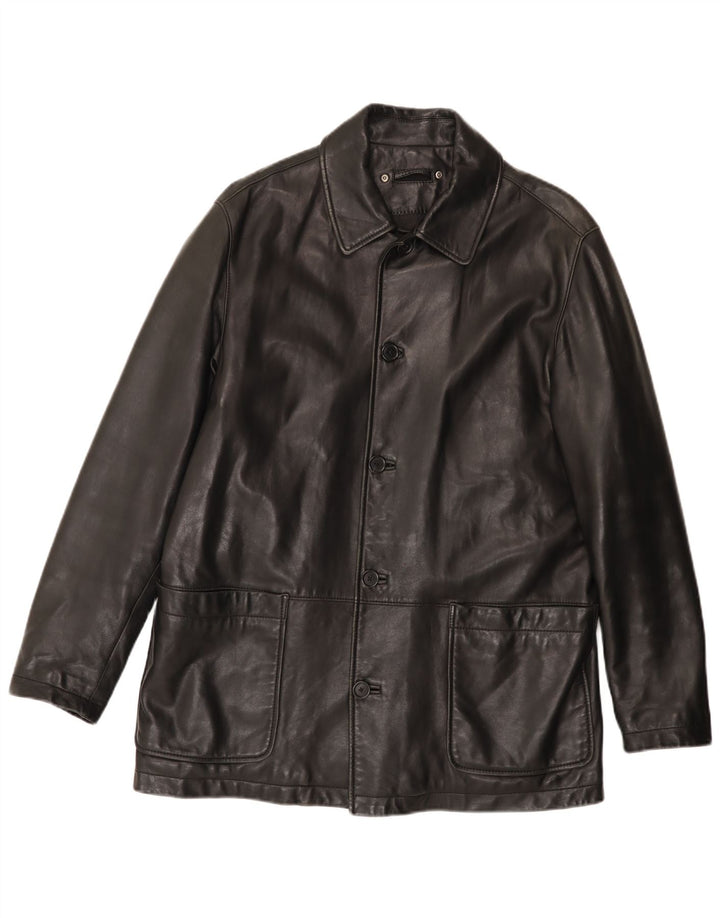 Anson's Herrenhaus Veste en cuir pour homme UK 38 Cuir noir moyen