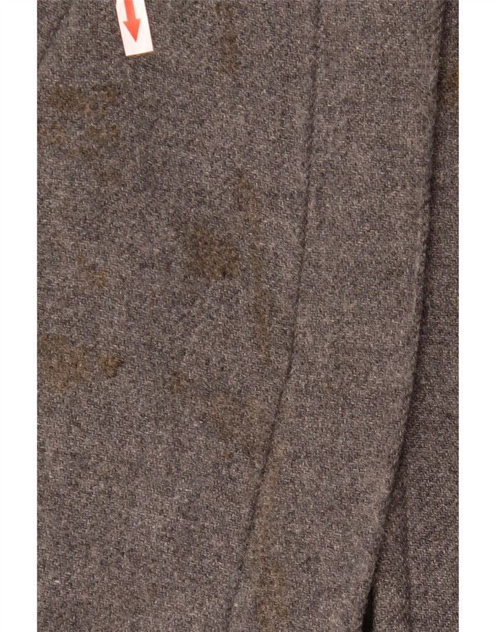 Zara Manteau surdimensionné pour femme UK 10 Petite laine grise