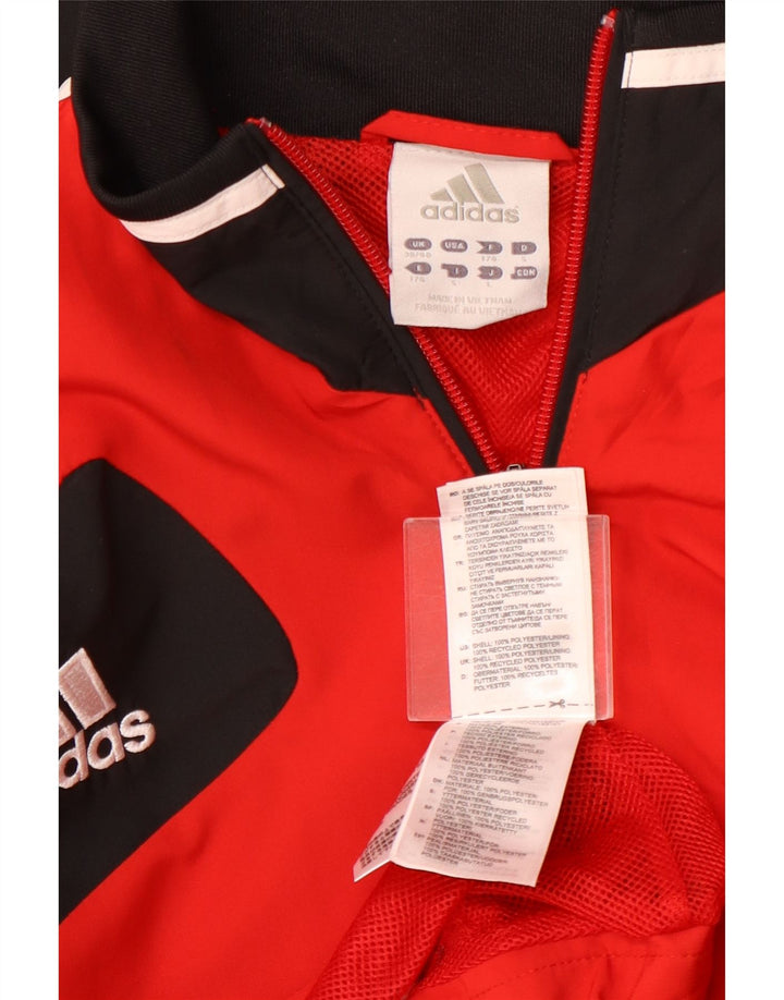 ADIDAS Veste de survêtement graphique pour hommes UK 38/40 Rouge moyen Colourblock